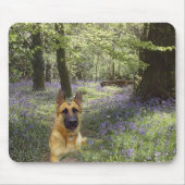 German Shepherd Forest Mousepad Muismat (Voorkant)