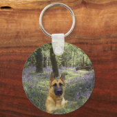 German Shepherd Forest Sleutelhanger (Voorkant)