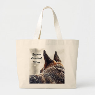 German Shepherd Foto Grote Tote Bag
