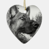German Shepherd Foto Keramisch Ornament (Rechts)
