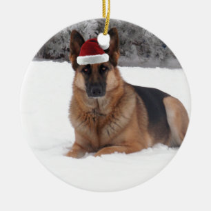 German Shepherd Foto Keramisch Ornament