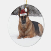 German Shepherd Foto Keramisch Ornament (Links)