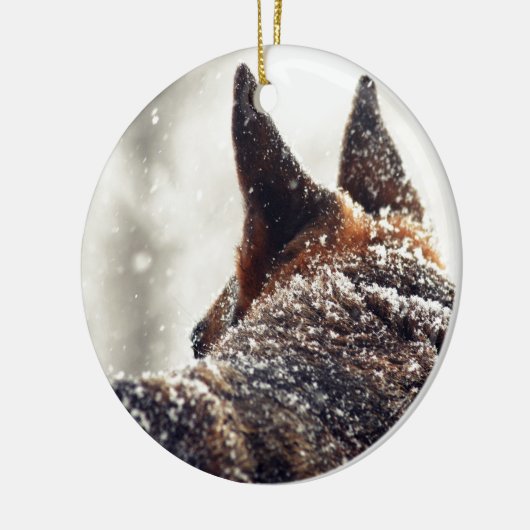 German Shepherd Foto Keramisch Ornament (Links)