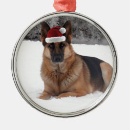 German Shepherd Foto Metalen Ornament