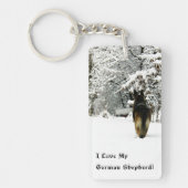 German Shepherd Foto Sleutelhanger (Voorkant)