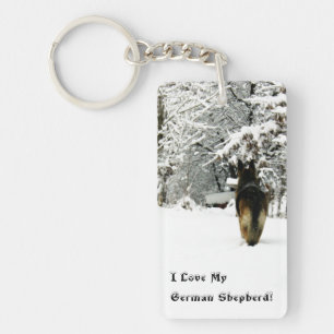 German Shepherd Foto Sleutelhanger