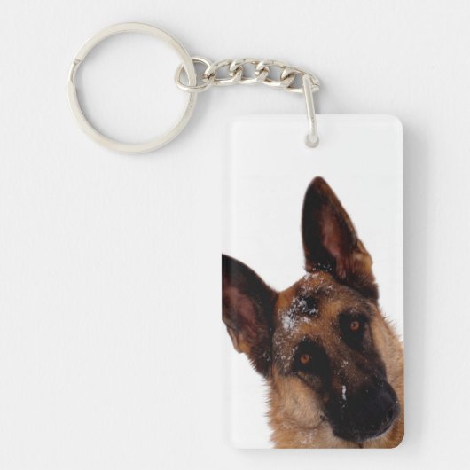 German Shepherd Foto Sleutelhanger (Voorkant)