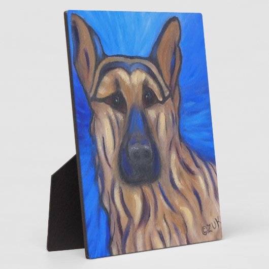 German Shepherd Fotoplaat (Zijkant)