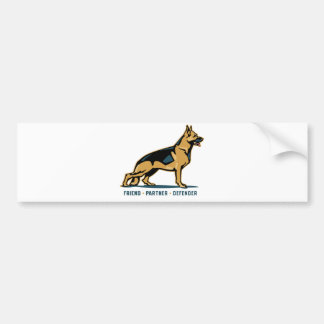 German Shepherd Friend Bumpersticker