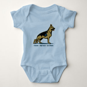 German Shepherd Friend Romper