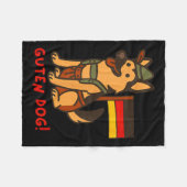 German Shepherd Funny Beer Festival Guten Dog  Fleece Deken (Voorkant (Horizontaal))