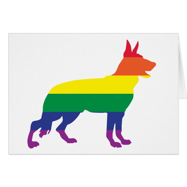 German Shepherd Gay Pride (Voorkant Horizontaal)