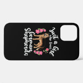 German Shepherd, gewoon een meisje dat er van houd Case-Mate iPhone Case (Achterkant (horizontaal))