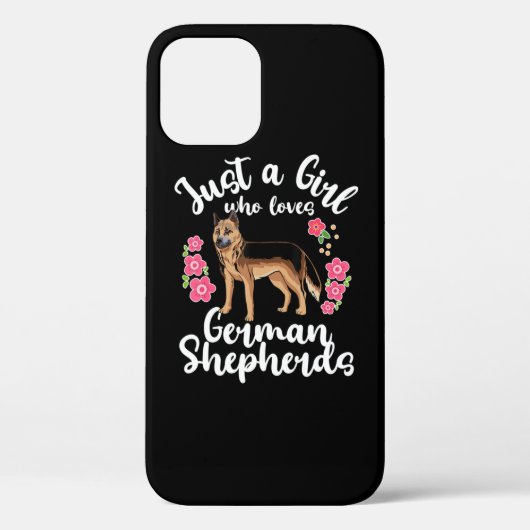 German Shepherd, gewoon een meisje dat er van houd Case-Mate iPhone Case (Achterkant)