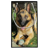 German Shepherd Gift Bag Klein Cadeauzakje (Achterkant)