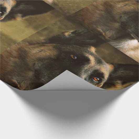 German Shepherd Gift Wrapping Paper Cadeaupapier (Hoek)
