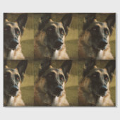 German Shepherd Gift Wrapping Paper Cadeaupapier (Vlak)