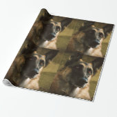 German Shepherd Gift Wrapping Paper Cadeaupapier (Uitgerold)