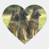 German Shepherd Gifts Hart Sticker (Voorkant)
