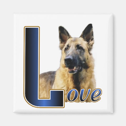 German Shepherd Gifts Magneet (Voorkant)