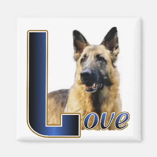 German Shepherd Gifts Magneet (Voorkant)