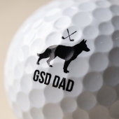 German Shepherd Golf Vader Titleist Pro V1 Bal Ges