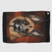 GERMAN SHEPHERD GOLFHANDDOEK (Horizontaal)