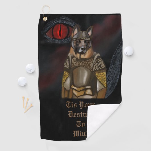 German Shepherd Golfhanddoek (Insitu)