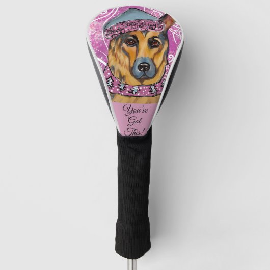 German Shepherd Golfheadcover (Voorkant)