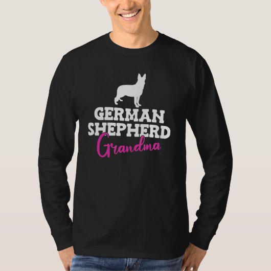 German Shepherd Grandma Funny Dog T-shirt (Voorkant)