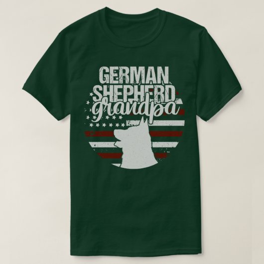 German Shepherd Grandpa T-shirt (Design voorkant)