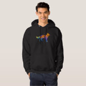 German Shepherd Graphic  Dow Owner Hoodie (Voorkant volledig)
