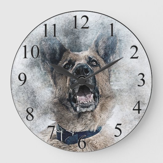 German Shepherd Grote Klok (Voorkant)
