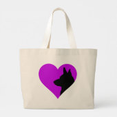 German Shepherd Grote Tote Bag (Achterkant)