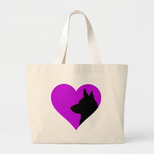 German Shepherd Grote Tote Bag (Voorkant)