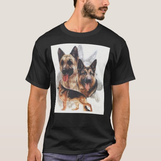 German Shepherd Grouping T-shirt (Voorkant)