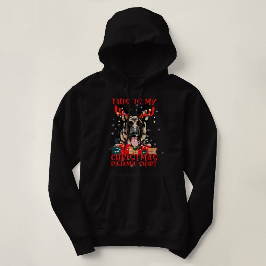 German Shepherd GSD Funny German Shepherd Deer Thi Hoodie (Design voorkant)