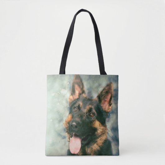 German Shepherd - GSD Portret Tote Bag (Voorkant)