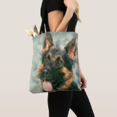 German Shepherd - GSD Portret Tote Bag (Dichtbij)