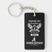 German Shepherd Guardian Angel Sleutelhanger (Voorkant)