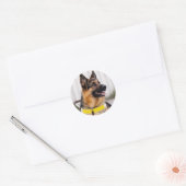 German Shepherd Guide Dog Graduation Envelope Seal Ronde Sticker (Envelop)