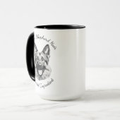 German Shepherd Hair Is the Secret Ingredient Mug Mok (Voorkant links)