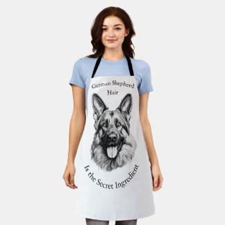 German Shepherd Hair the Secret Ingredient Apron Schort