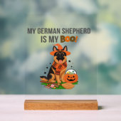 German Shepherd Halloween Costume My German Sheph Acryl Bord (Neutraal)