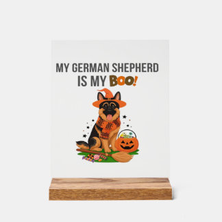 German Shepherd Halloween Costume  My German Sheph Acryl Bord