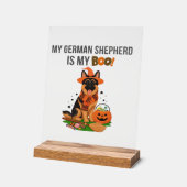 German Shepherd Halloween Costume My German Sheph Acryl Bord (Hoek)