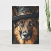 German Shepherd Halloween Feestdagen Kaart (Voorkant)