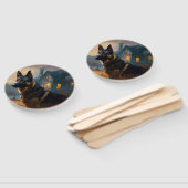 German Shepherd Halloween Scary Handwaaier (Niet-gemonteerd)