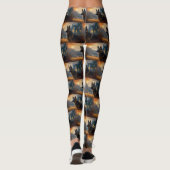 German Shepherd Halloween Scary Leggings (Achterkant)