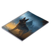 German Shepherd Halloween Scary Notitieboek (Linkerzijde)